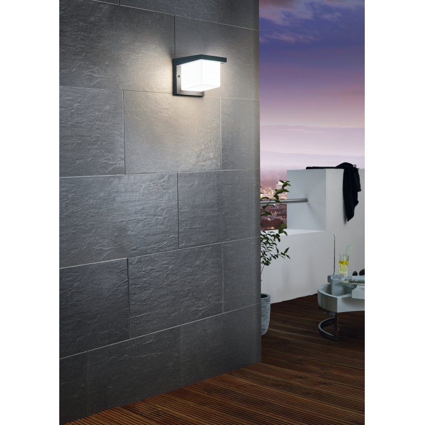 Eglo 65046 - LED Väli seinavalgusti DESELLA PRO LED/10W/230V IP54 antratsiit