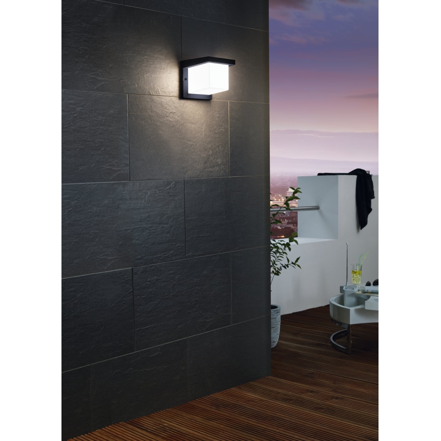 Eglo 65046 - LED Väli seinavalgusti DESELLA PRO LED/10W/230V IP54 antratsiit