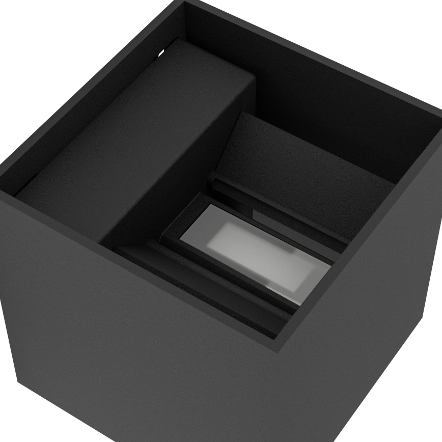 Eglo - LED hämardatav laetav välisseinavalgusti liikumis- ja hämarusanduriga LED/2,2W/5V IP44 must