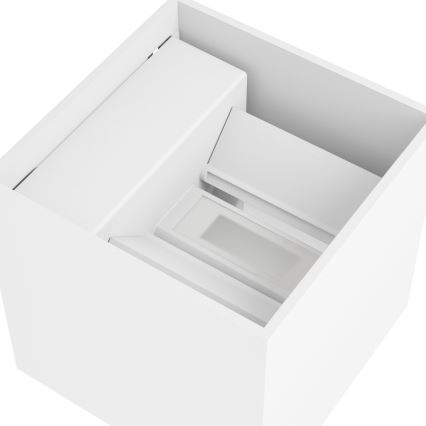 Eglo - Hämardatav laetav välisseinale mõeldud LED-seinavalgusti liikumis- ja hämaruseanduriga LED/2,2W/5V IP44 valge