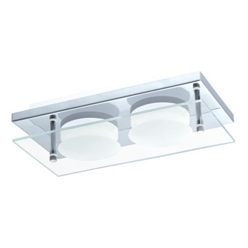 Eglo 75327 -  LED laelamp ABIOLA 2xLED/6W/230V läikiv kroom