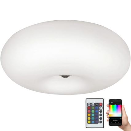 Eglo 75353 - LED RGB Hämardatav laevalgusti OPTICA-C 2xE27/7,5W/230V d. 35 cm + kaugjuhtimispult