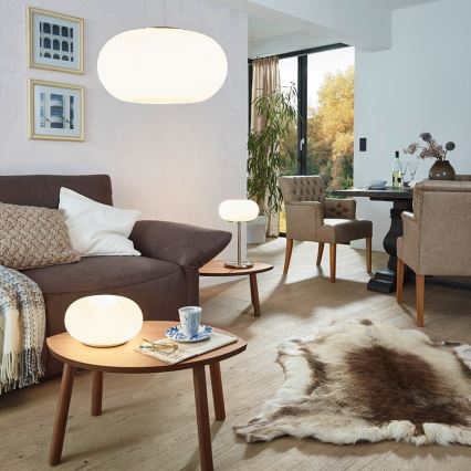 Eglo 75355 - LED RGB Hämardatav laualamp OPTICA-C 2xE27/7,5W/230V d. 28 cm + kaugjuhtimispult