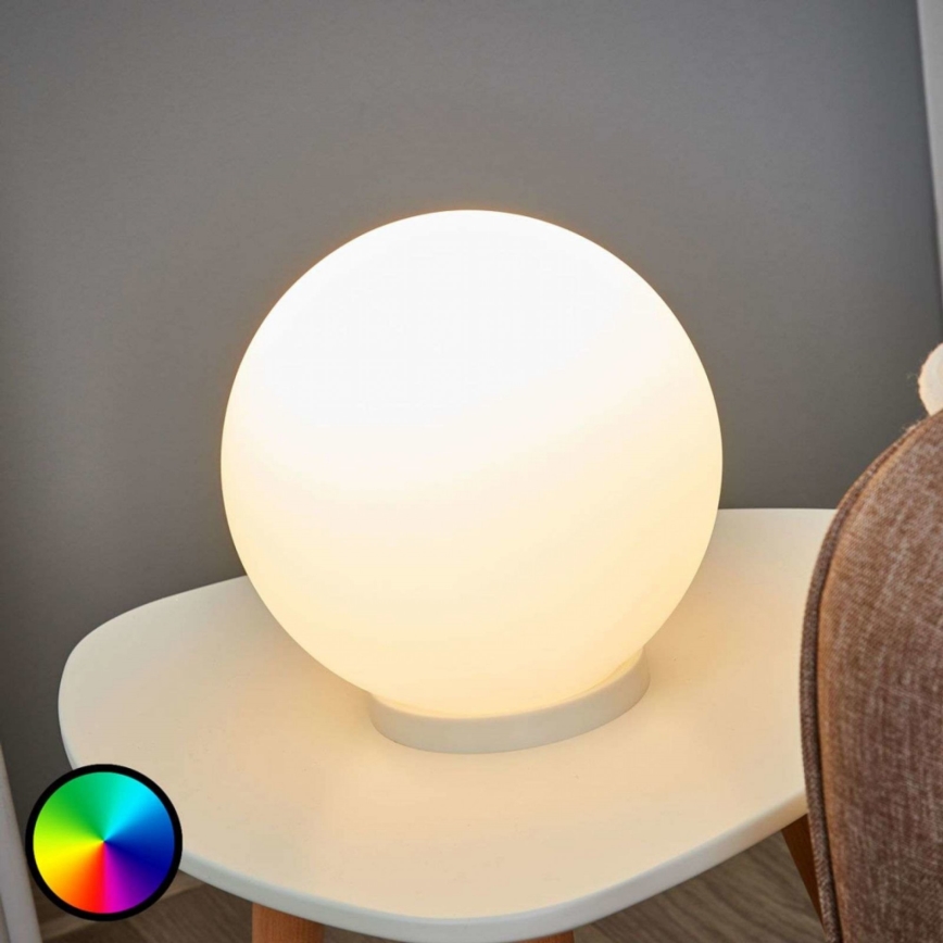 Eglo 75362 - LED RGBW Hämardatav laualamp RONDO-C 1xE27/6W/230V + pult