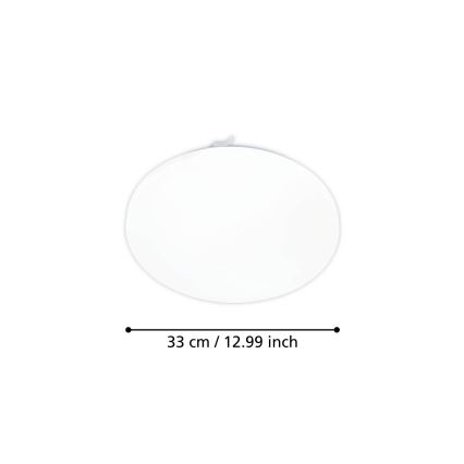 Eglo - LED Laevalgusti liikumisanduriga LED/15,5W/230V 3000K d. 33 cm valge
