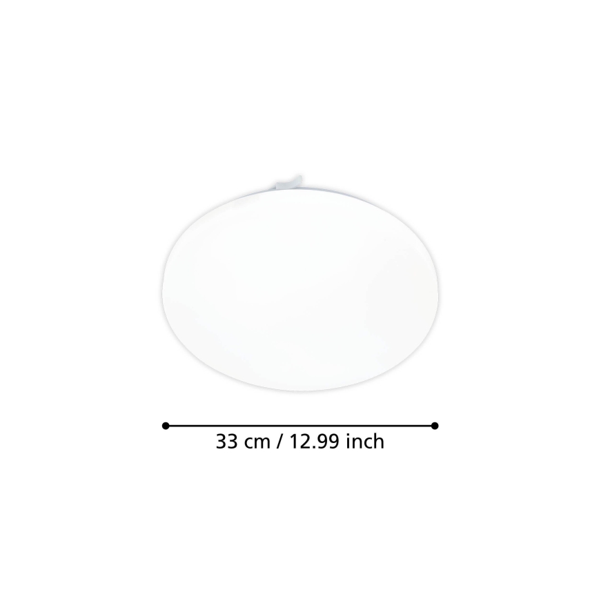 Eglo - LED Laevalgusti liikumisanduriga LED/15,5W/230V 3000K d. 33 cm valge