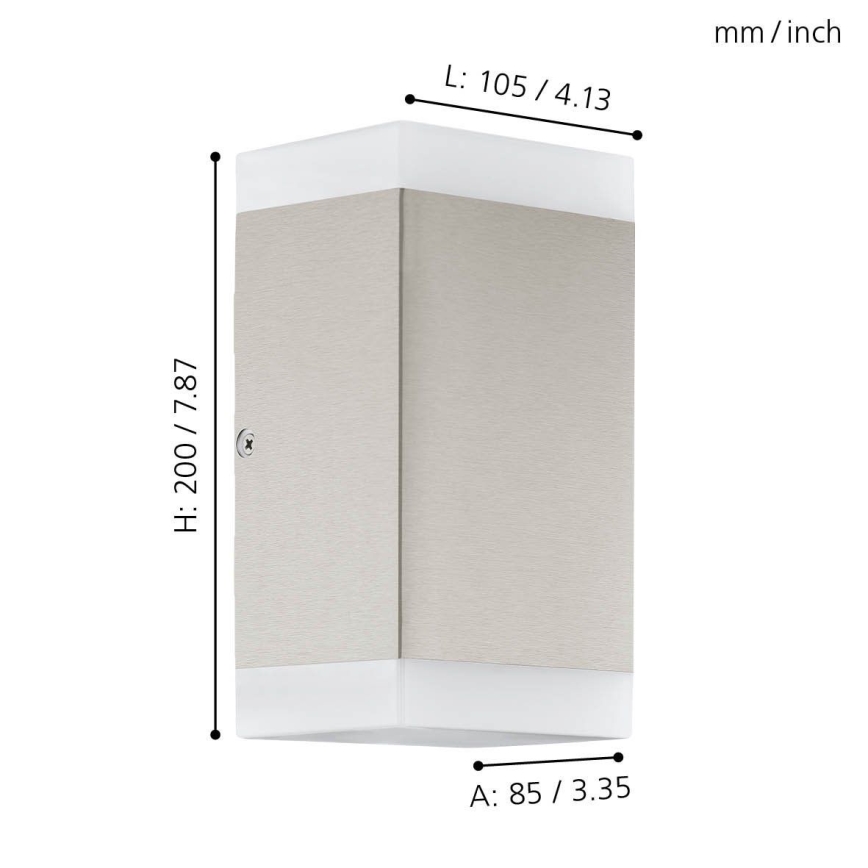 Eglo - LED Väli seinavalgusti 2xGU10/4,6W/230V IP44