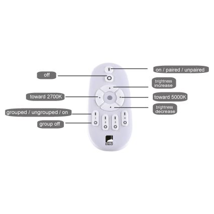 Eglo - LED Hämardatav laepaneel LED/25W/230V 2700-5000K + pult