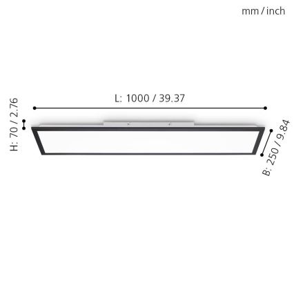 Eglo - LED Hämardatav laepaneel LED/25W/230V 2700-5000K + pult