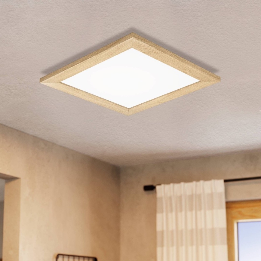 Eglo 75643 - LED Laevalgusti CALEMAR LED/19W/230V 4000K 43,7x 43,7 cm pruun