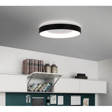 Eglo 75661 - LED Hämardatav laevalgusti JUTIO 4xLED/8,1W/230V must + kaugjuhtimispult
