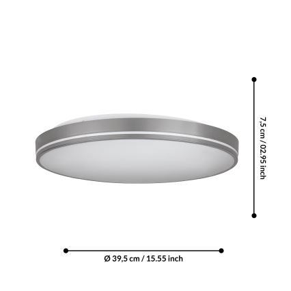 Eglo - LED Hämardatav laevalgusti LED/22W/230V 3000-6500K + pult