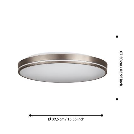 Eglo - LED Hämardatav laevalgusti LED/22W/230V 3000-6500K + pult