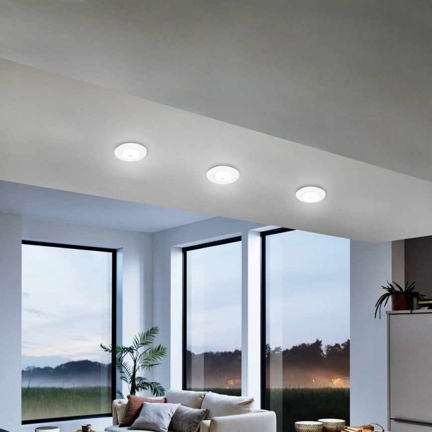 Eglo 75763 - KOMPLEKT 3x LED Süvistatav valgusti ZUJAR LED/3,4W/230V valge