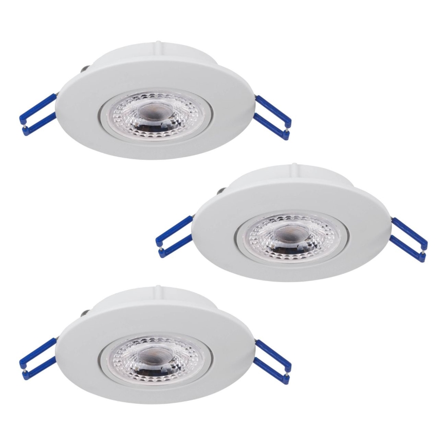 Eglo 75763 - KOMPLEKT 3x LED Süvistatav valgusti ZUJAR LED/3,4W/230V valge