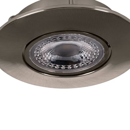 Eglo 75765 - KOMPLEKT 3x LED Süvistatav valgusti ZUJAR LED/3,4W/230V matt kroom