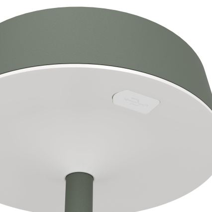 Eglo - hämardatav LED-päikesepaneeliga laetav puutetundlik lauavalgusti LED/3W/5V 3000-6000K 1800 mAh IP44 roheline
