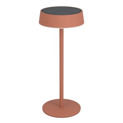 Eglo - LED-hämardatav päikesepaneeliga laetav puutetundlik lauavalgusti LED/3W/5V 3000-6000K 1800 mAh IP44 oranž