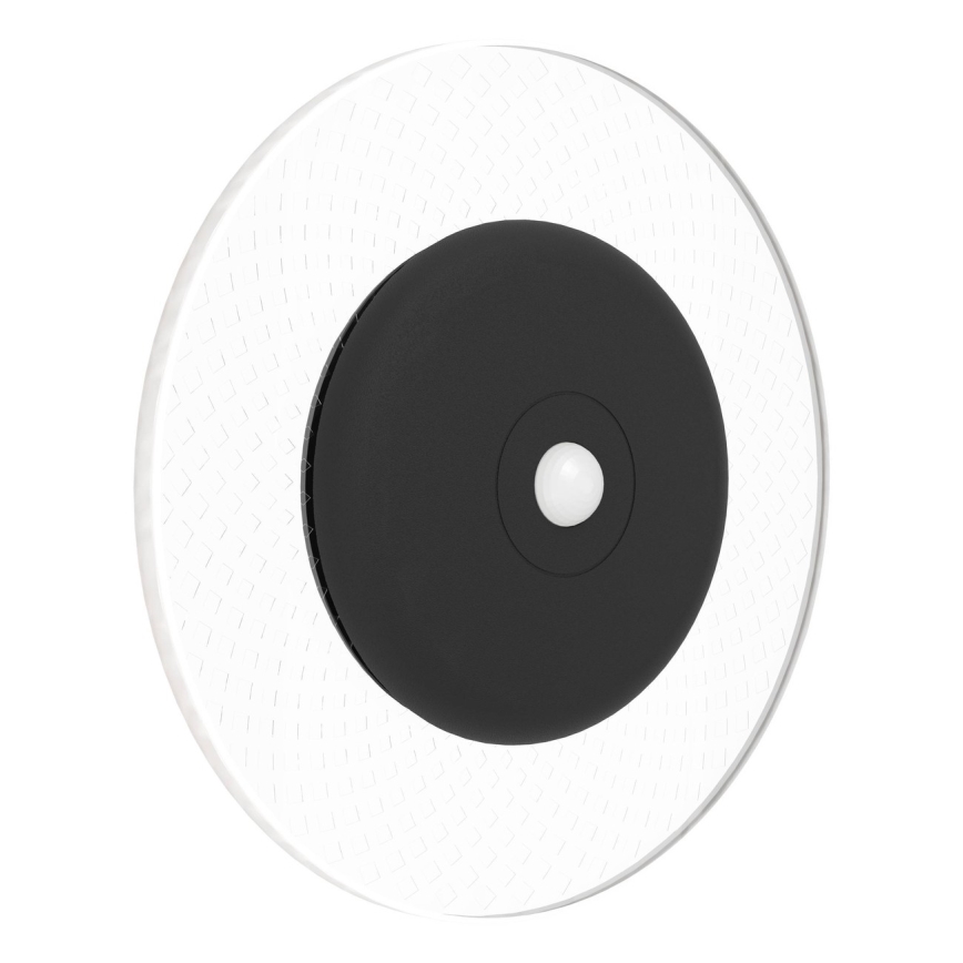 Eglo - LED RGBW hämardatav laetav seinavalgusti liikumis- ja hämarussensoriga LED/5V 2000 mAh must + kaugjuhtimispult