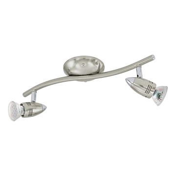 Eglo 78023 - LED Kohtvalgusti MAGNUM 2xGU10/3W/230V 3000K matt kroom