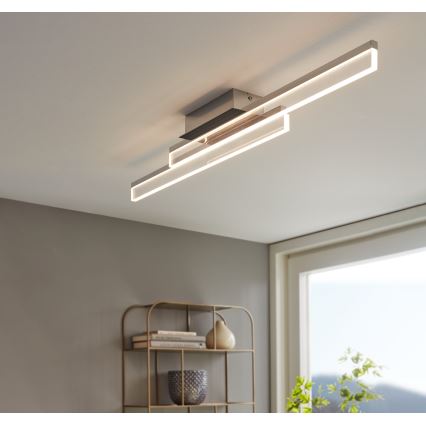 Eglo 780433 - LED Laevalgusti vannituppa YANGUAS 2xLED/11W/230V 3000K IP44 matt kroom