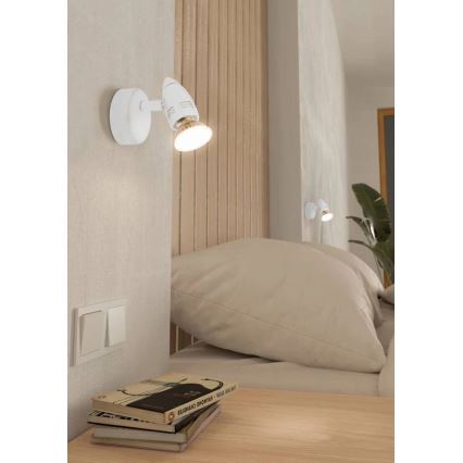 Eglo 780447 - LED Kohtvalgusti seinale SABADELL 1xGU10/2,8W/230V 3000K valge