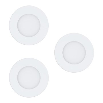 Eglo 78195 - Komplekt 3x LED allavalgustit FUEVA LED/2,7W/230V läbimõõt 8,5 cm
