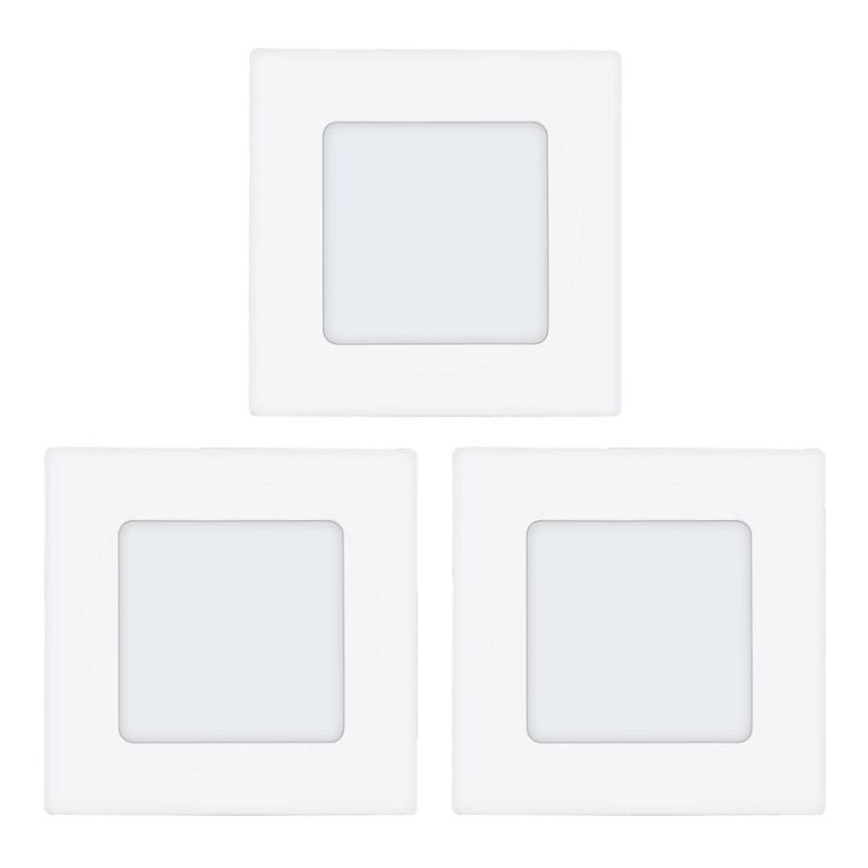Eglo 78196 - KOMPLEKT 3x LED Süvistatav valgusti FUEVA LED/2,7W/230V