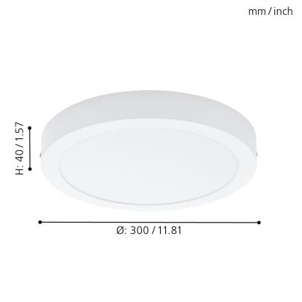 Eglo 78203 - LED Laevalgusti FUEVA LED/22W/230V