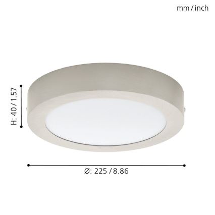 Eglo 78214 - LED Laevalgusti FUEVA LED/16,5W/230V