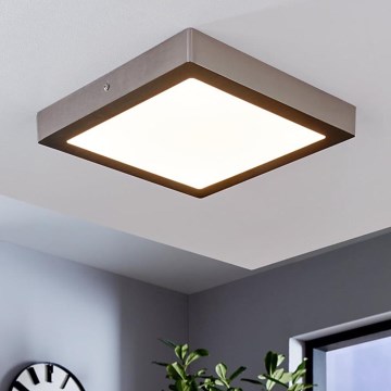 Eglo 78218 - LED laevalgusti FUEVA LED/22W/230V 30x30 cm matitud kroom