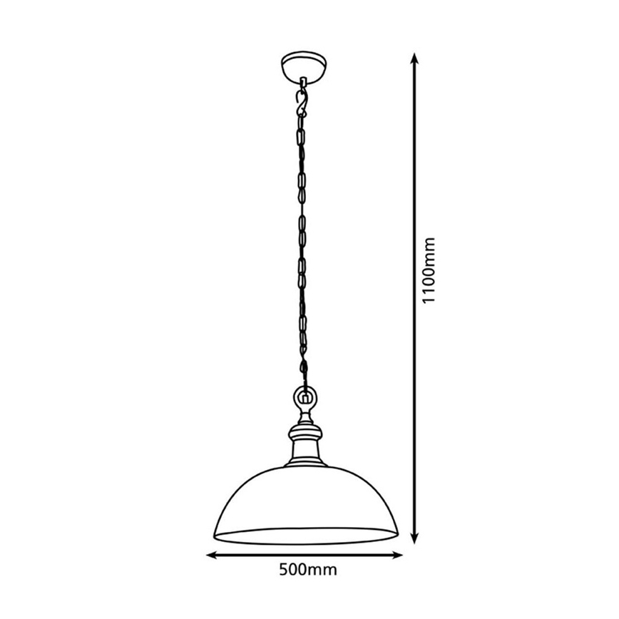 Eglo 78301 - Lühter EASINGTON 1xE27/60W/230V Ø 500 mm