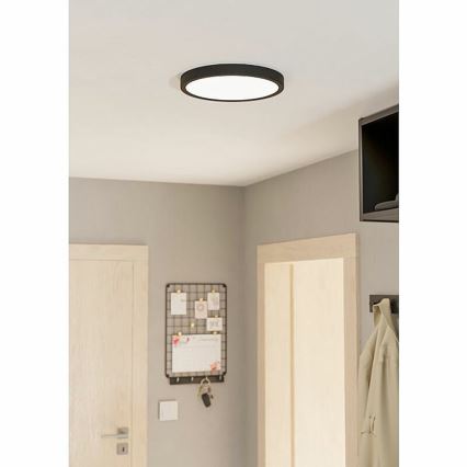 Eglo 78677 - LED laelamp FUEVA LED/20,5W/230V, läbimõõt 28,5 cm, must