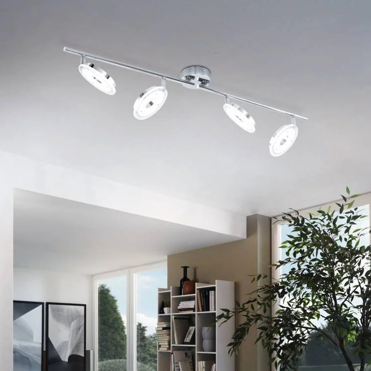 Eglo 78684 - LED-suunavalgusti DORNES 4xLED/4,5W/230V läikiv kroom
