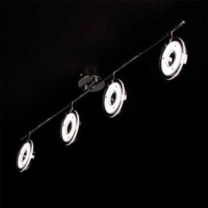 Eglo 78684 - LED-suunavalgusti DORNES 4xLED/4,5W/230V läikiv kroom