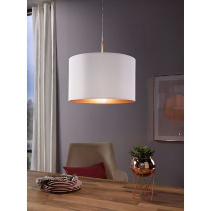 Eglo 78695 - Lühter PASTERI 1xE27/60W/230V valge