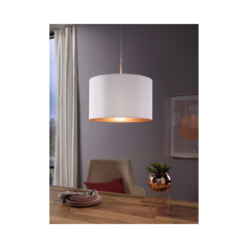 Eglo 78695 - Lühter PASTERI 1xE27/60W/230V valge