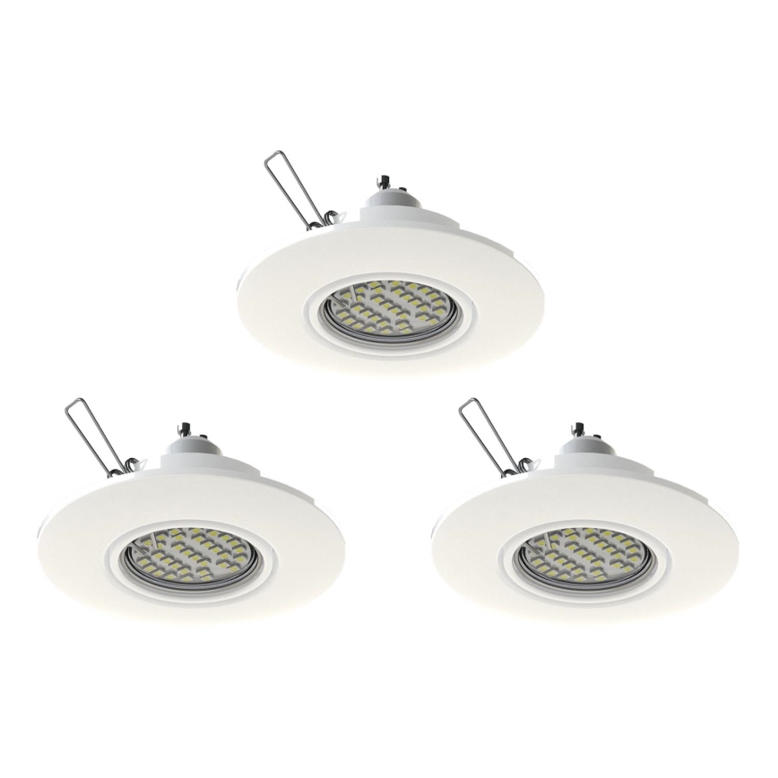 Eglo 78704 - KOMPLEKT 3x LED Süvistatav valgusti PENETO 1xGU10/3,3W/230V valge