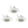 Eglo 78704 - KOMPLEKT 3x LED Süvistatav valgusti PENETO 1xGU10/3,3W/230V valge