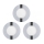 Eglo 78733 - KOMPLEKT 3x LED Süvistatav valgusti vannituppa FUEVA 1xLED/2,7W/230V IP44