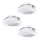 Eglo 78755 - KOMPLEKT 3x LED Süvistatav valgusti PINEDA 1xLED/6W/230V 3000K valge