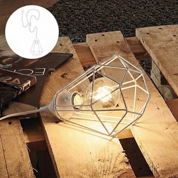 Eglo 79085 - Pistikuga laualamp BYRON 1xE27/40W/230V valge