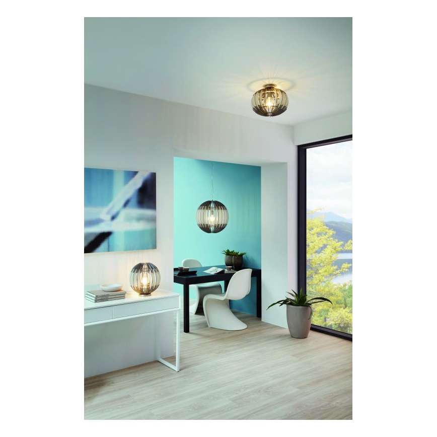 Eglo 79137 - Laevalgusti OLMERO 1xE27/60W/230V šedo-valge