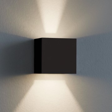 Eglo 79215 - LED Väli seinavalgusti CALPINO 2xLED/3,3W/230V 3000K IP54 must
