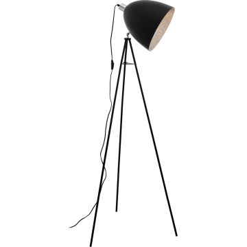 Eglo 79377 - Põrandalamp MAREPERLA 1xE27/60W/230V must