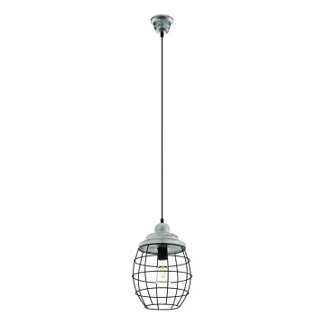 Eglo 79435 - rippvalgusti kaabliga BAMPTON 1xE27/60W/230V hall/must