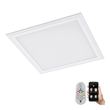 Eglo 79464 - LED Hämardatav laevalgusti POZZALLO LED/16W/230V 2700-6500K 30x30 cm valge + kaugjuhtimispult