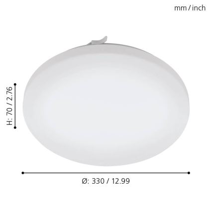 Eglo 79523 - LED Laevalgusti vannituppa TUSCOLA LED/14,6W/230V IP44