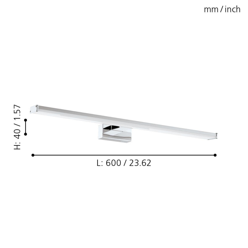 Eglo 79533 - LED Peeglivalgustus vannituppa SARNOR LED/11W/230V 60 cm IP44 läikiv kroom