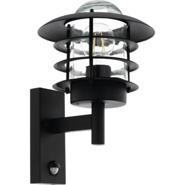Eglo 79555 - Väli seinavalgusti koos anduriga ZAMALENA 1xE27/60W/230V IP44